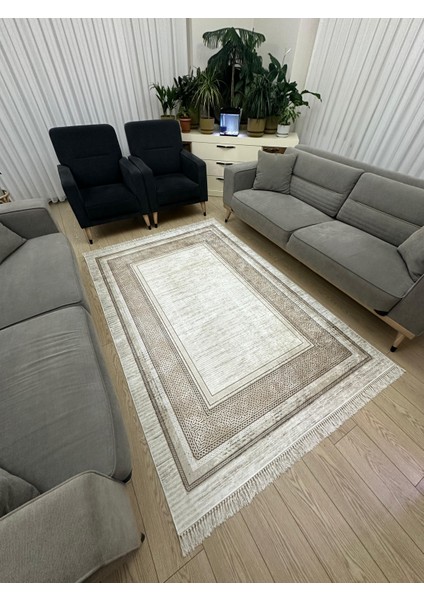 dijital Baskı Yıkanabilir Kaymaz Taban Halı Ince Yazlık Dekoratif Salon ve Oturma Odası Halısı