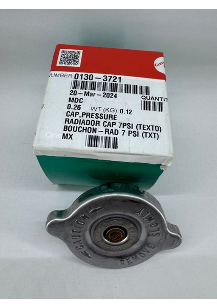 Cummıns 0130-3721 Onan Radıator Cap