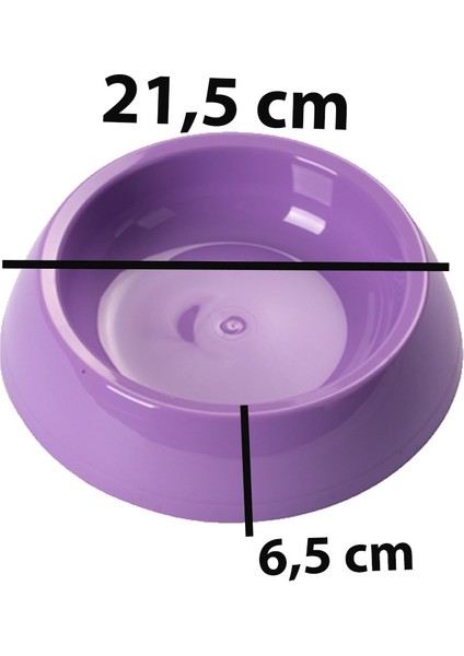 Büyük Yuvarlak Mama ve Su Kabı 21,5 x 6,5 cm modelleri