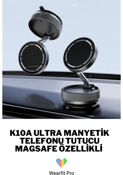 Wearfitpro K10A Ev Araba Her Alana Uyumlu 360 Derece Dönebilen Çok Açılı Magsafe Özellikli Telefon Tutucu modelleri