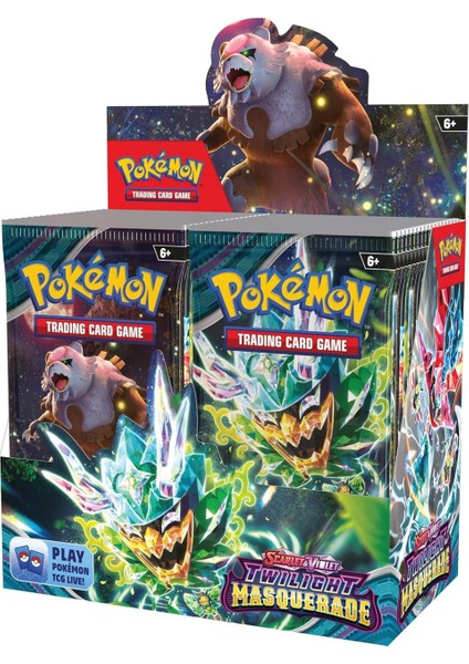 Pokemon Twilight Masquerade Booster English Tcg Online Oyun Kodlu Pokemon Kart - 2 Adet