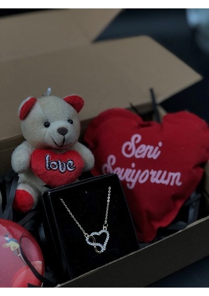 14 Şubat Sevgililer Günü Hediyesi Sevgiliye Hediye Seti Kutu Içerisinde
