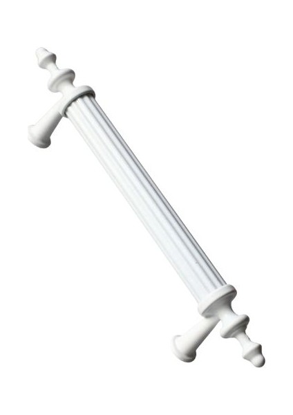96 mm 10 Adet Beyaz Çekmece Kulpları Dolap Mobilya Kulp Sert Polimer Kulpu Vidadahil( 9.6 cm) = 96MM