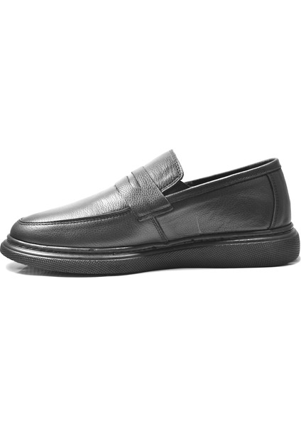Sc.42 Deri Siyah Jel Taban Loafer Erkek Ayakkabı