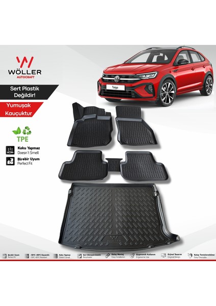 Vw Taigo Paspas Bagaj Havuzu Set 2022 Sonrası 3D Ultraflex Set