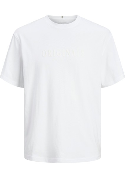 Jorfrederıksberg Tee Ss Crew Neck Noos Bright Wht