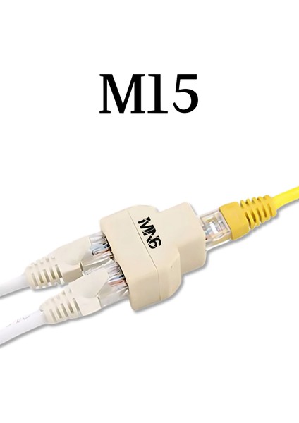 M15 Kablo BIRLEŞTIRICI/4ADET-3KABLO Girişli-Cat5/5e-Cat6-Uyumlu/lan Kablosu Birleştirici Ara Aparatı fiyatları