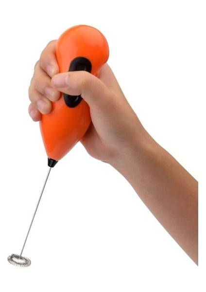 Mini Pilli Portatif Karıştırıcı Cappucino Maker Mikser - Renkli