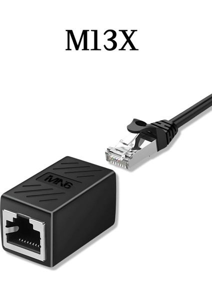 M13X Kablo BIRLEŞTIRICI/10 ADET-CAT5-CAT6-CAT7-CAT8-UYUMLU/LAN Kablosu Birleştirici Ara Aparatı indirimleri