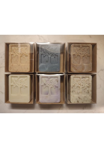 Özel Gün, Kutlama, Hediyelik Doğal Sabun Seti (6 Adet), El Yapımı Zeytinyağlı Sabun Seti modelleri