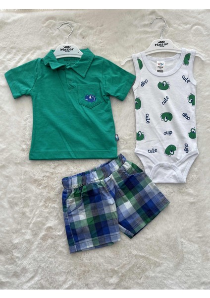 Dinazor Nakışlı Üçlü Süprem Erkek Takım