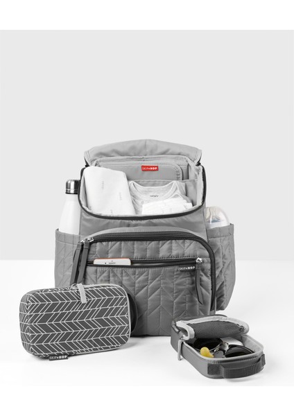 Forma Sırt Çantası Bebek Bakım Çantası - Gri - Yeni Model