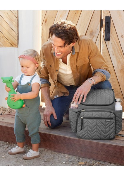 Forma Sırt Çantası Bebek Bakım Çantası - Gri - Yeni Model fırsatları