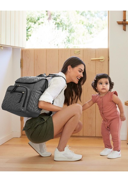 Forma Sırt Çantası Bebek Bakım Çantası - Gri - Yeni Model indirimleri
