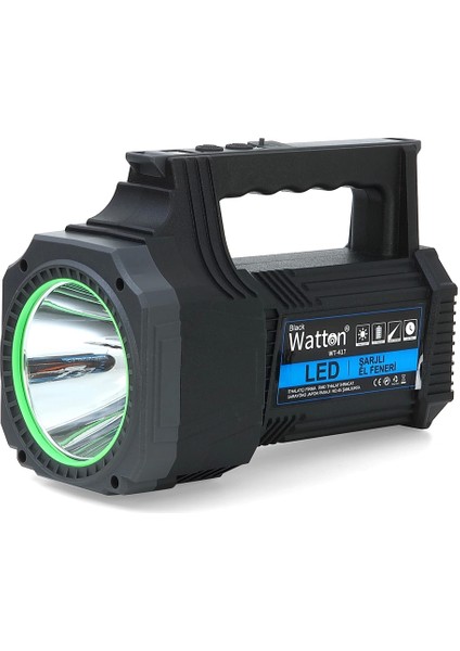 LED Şarjlı El Feneri 25W WT-417