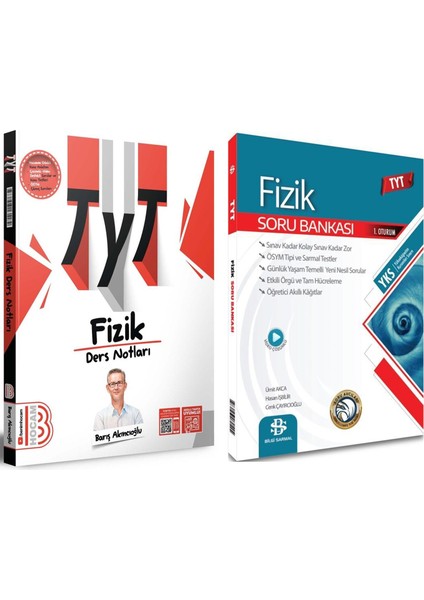 Tyt Fizik Video Ders Defteri ve Tyt Fizik Soru Bankası Seti 2 Kitap