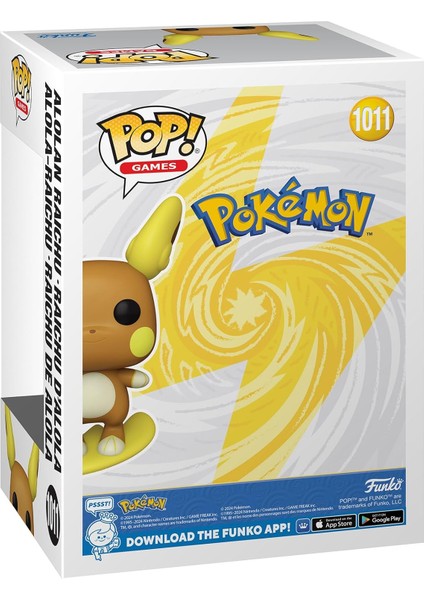 Pop! Oyunları: Pokemon - Raichu Alolan - (Alolan) - Koleksiyonluk Vinil Figür modelleri
