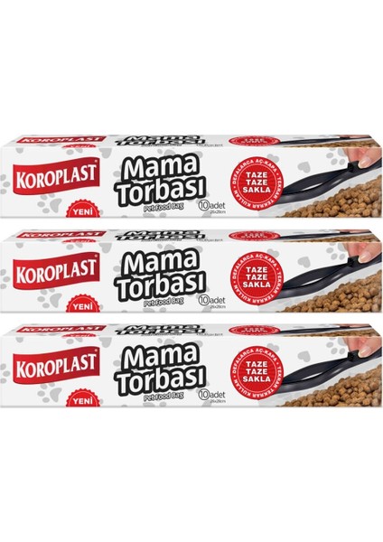 Mama Torbası 10 Lu 26 x 28 cm x 3 Paket