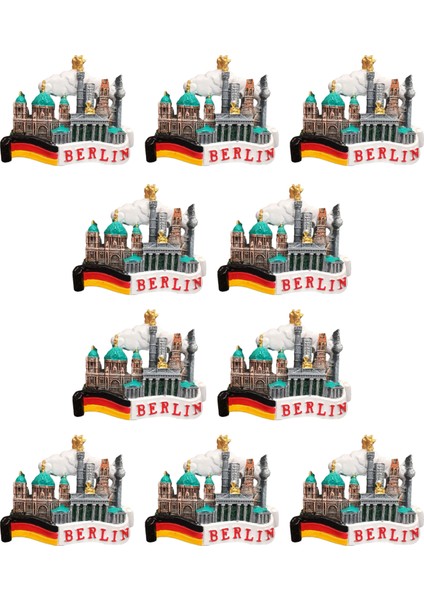 Buzdolabı Magneti - 10 Adet Berlin