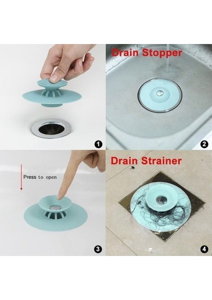 Vakumlu Lavabo Süzgeci - Tahliye ve Durdurma Süzgeci