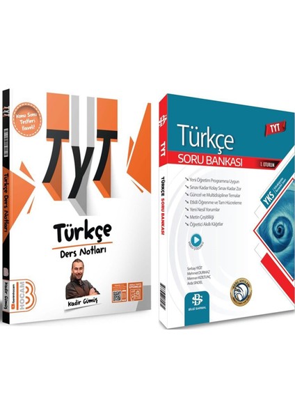 Tyt Türkçe Video Ders Notları ve Tyt Türkçe Soru Bankası Seti 2 Kitap