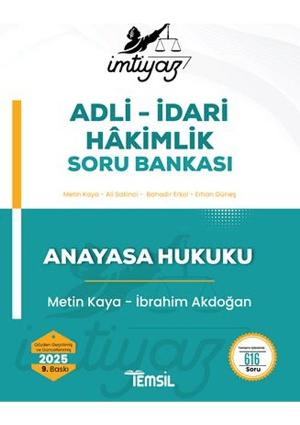 İmtiyaz Anayasa Hukuku Soru Bankası - Metin Kaya
