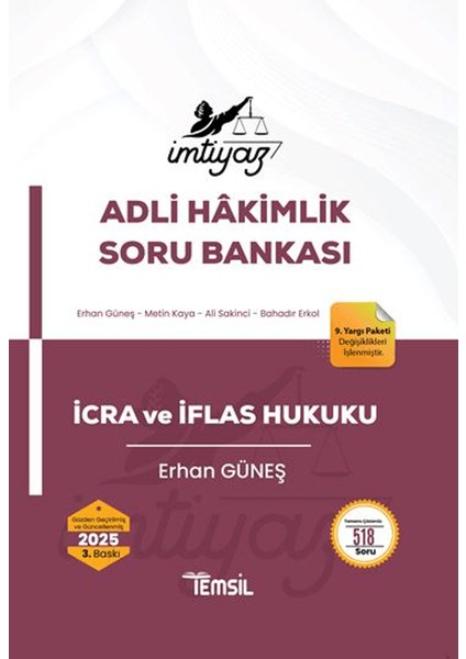 İmtiyaz İcra ve İflas Hukuku Soru Bankası - Erhan Güneş