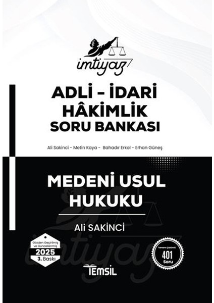 İmtiyaz Medeni Usul Hukuku Soru Bankası - Ali Sakinci