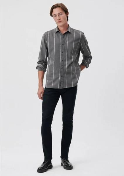 Jake Classic Denim Koyu Gri Smoke Jean Pantolon 0042288295