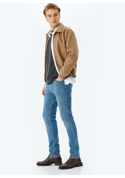 Slim Fit Kot Pantolon - Brad Jean