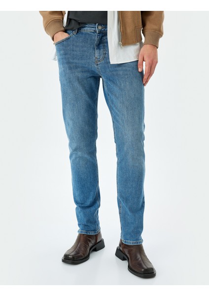 Slim Fit Kot Pantolon - Brad Jean
