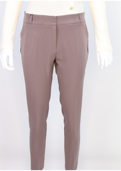 59019 Önü Düğmeli ve Fermuarlı Klasik Kdar Paça Pantolon Qks Pantolon 59019 #23-09#