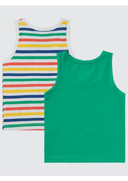 Erkek Çocuk 2'li Atlet Set 2-10 Yaş Yeşil fiyatları