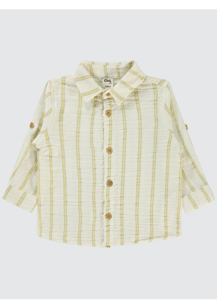 Erkek Bebek Gömlek 6-18 Ay Yeşil