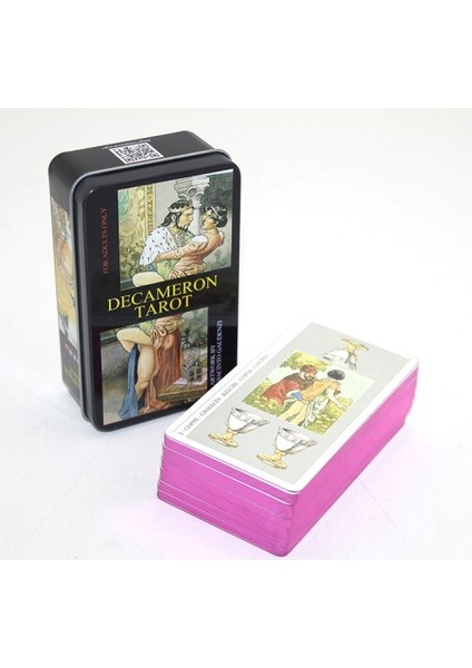 Metal Kutulu Tarot Kartı Decameron