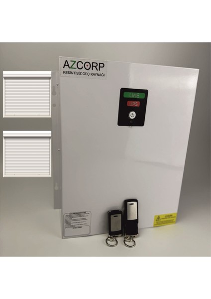 1700WATT Kepenk Güç Kaynağı 2 Kumandalı 2 Kepenk Bağlanabilir