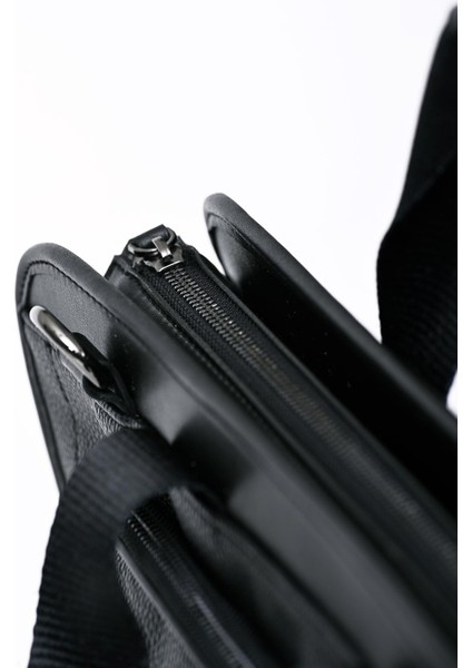 Erkek Basic Evrak Çantası Floater Desenli Siyah (6622S) 116018