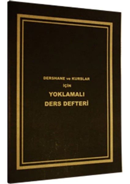 Ders Defteri Yoklamalı Plastik Kapak 6-7-8-9-10-11-12 Sınıf 8 Ders