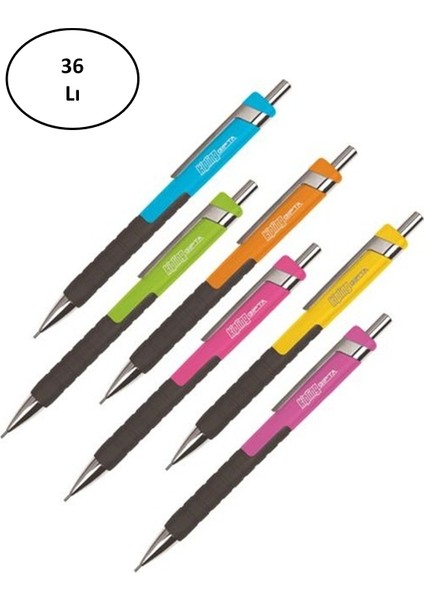 Versatil Kalem Kipling 0.7 mm Neon 6 Renk 36'lı