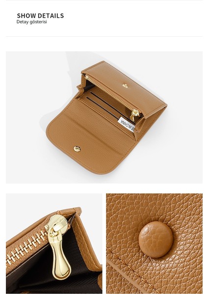 Bayanlar Ince Para Cüzdanı Yaratıcı Kısa Çok Fonksiyonlu Kartvizit Madeni Para Çantası Kart Tutucu (Yurt Dışından) modelleri