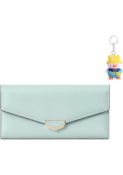 Çok Yönlü Moda Uzun Bayan Cüzdan Üç Katlı Clutch Cüzdan Kart Tutucu (Yurt Dışından)