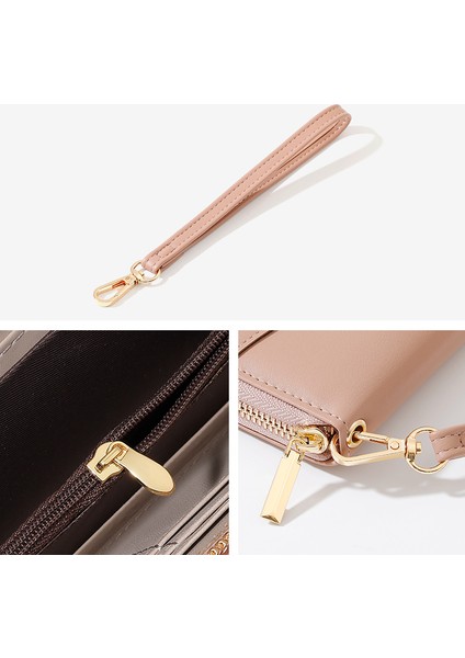 Uzun Bayan Cüzdan Büyük Kapasiteli Clutch Kart Cüzdan Çantası Kart Tutucu (Yurt Dışından) fırsatları