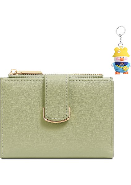 Cüzdan Kadın Kısa Cüzdan Iki Katlı El Kartvizit Gümüş Cüzdan (Yurt Dışından)