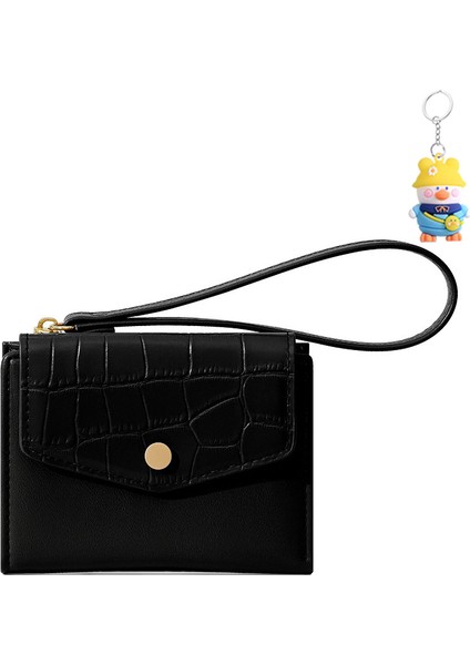 Moda Mini Kısa Clutch Cüzdan Bayanlar Katlanır Kimlik Kartı Tutucu (Yurt Dışından)