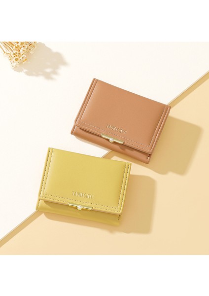 Kısa Öğrenci Üç Katlı Cüzdan Çok Fonksiyonlu Bayan Para Cüzdan Kart Tutucu (Yurt Dışından) indirimleri