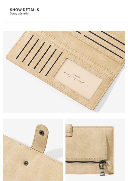 Moda Uzun Kadın Cüzdan Çoklu Kart Yuvası Kart Tutucu Kart Tutucu (Yurt Dışından) fırsatları