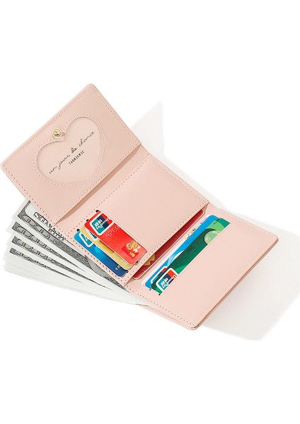 Baskılı Mini Kadın Üç Katlı Kısa Cüzdan Tatlı Çok Fonksiyonlu Depolama Moda Kart Tutucu Kart Tutucu (Yurt Dışından) fiyatları