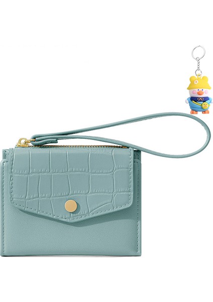 Moda Mini Kısa Clutch Cüzdan Bayanlar Katlanır Kimlik Kartı Tutucu (Yurt Dışından)