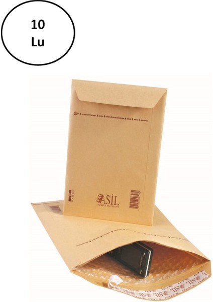 Asil Doğan AS-9001 Hava Kabarcıklı Zarf 16X23 cm 95 Gram 10'lu