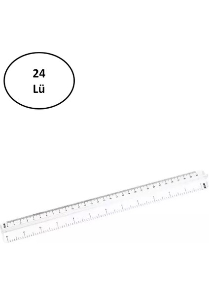 Cetvel Trebble Cetvel 30 cm (24 Lü Paket)